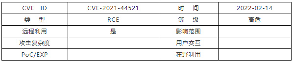 【漏洞通告】Apache Cassandra遠程代碼執(zhí)行漏洞（CVE-2021-44521）1